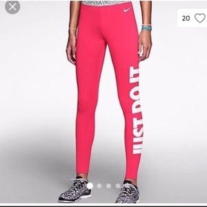 Neon Pink Nike Pro Leggings